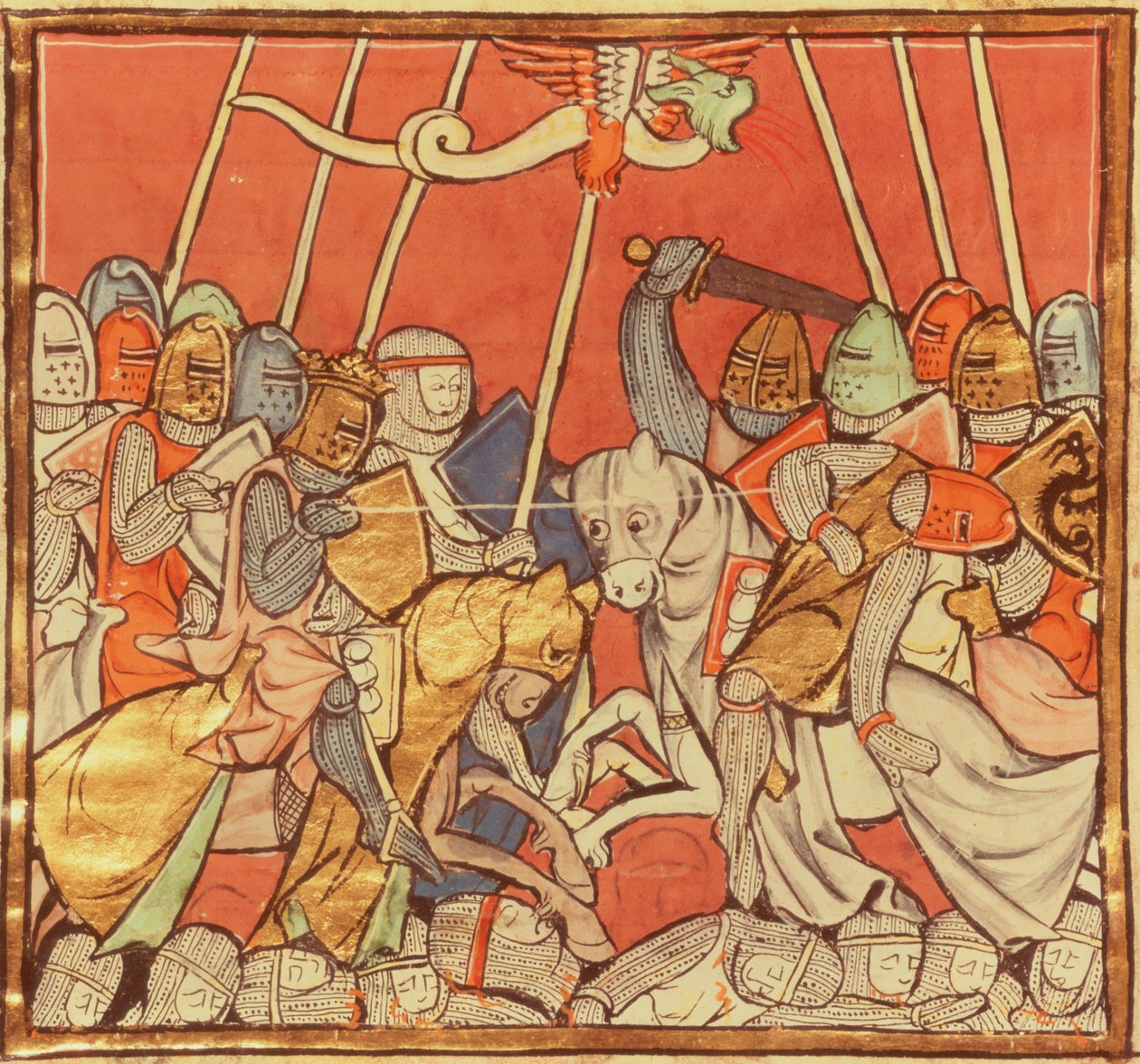 Fr 95 fol.173v Bedigran Savaşı, Merlin