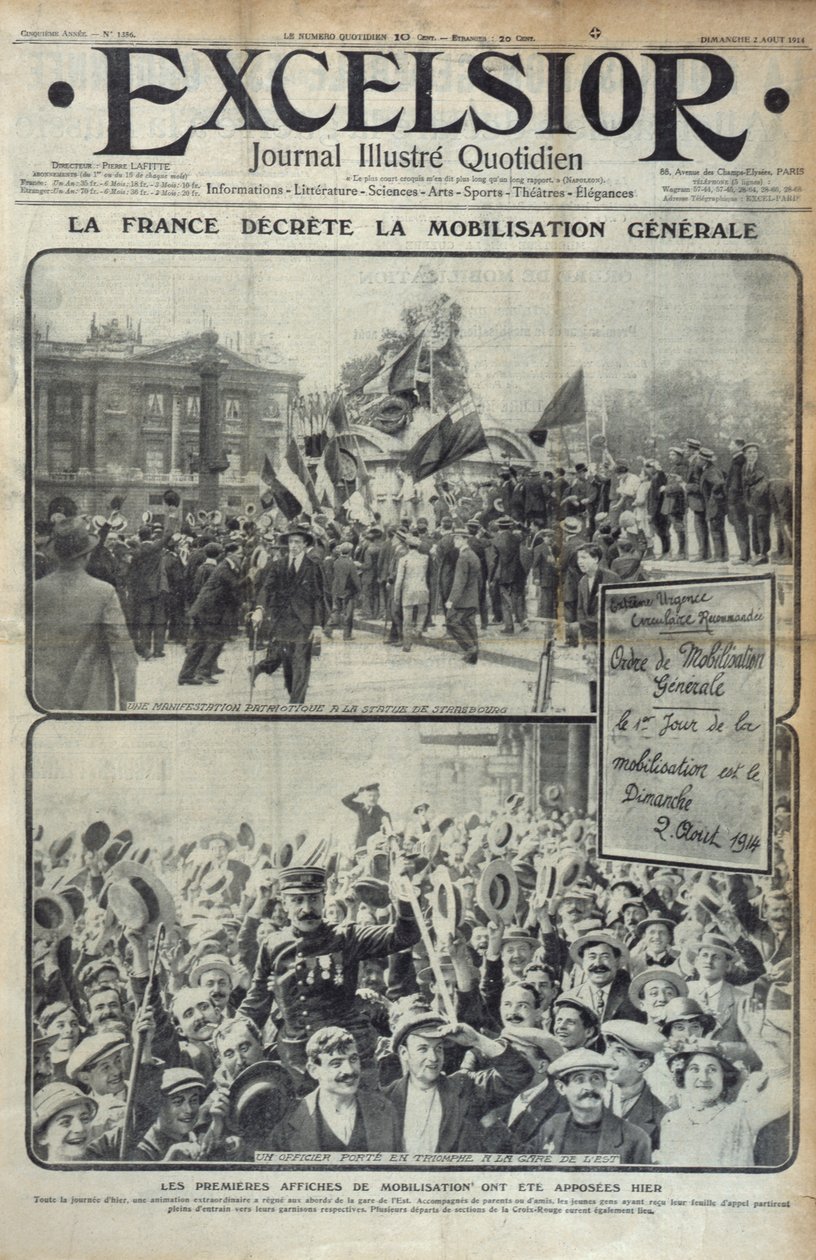 Fransa 2 Ağustos 1914