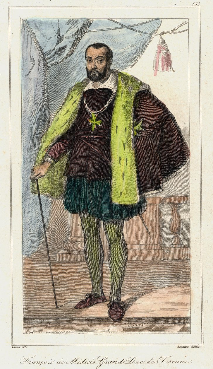 Francesco de Medici (Francis de Medicis), Toskana Büyük Dükü (1541 - 1587) Medici