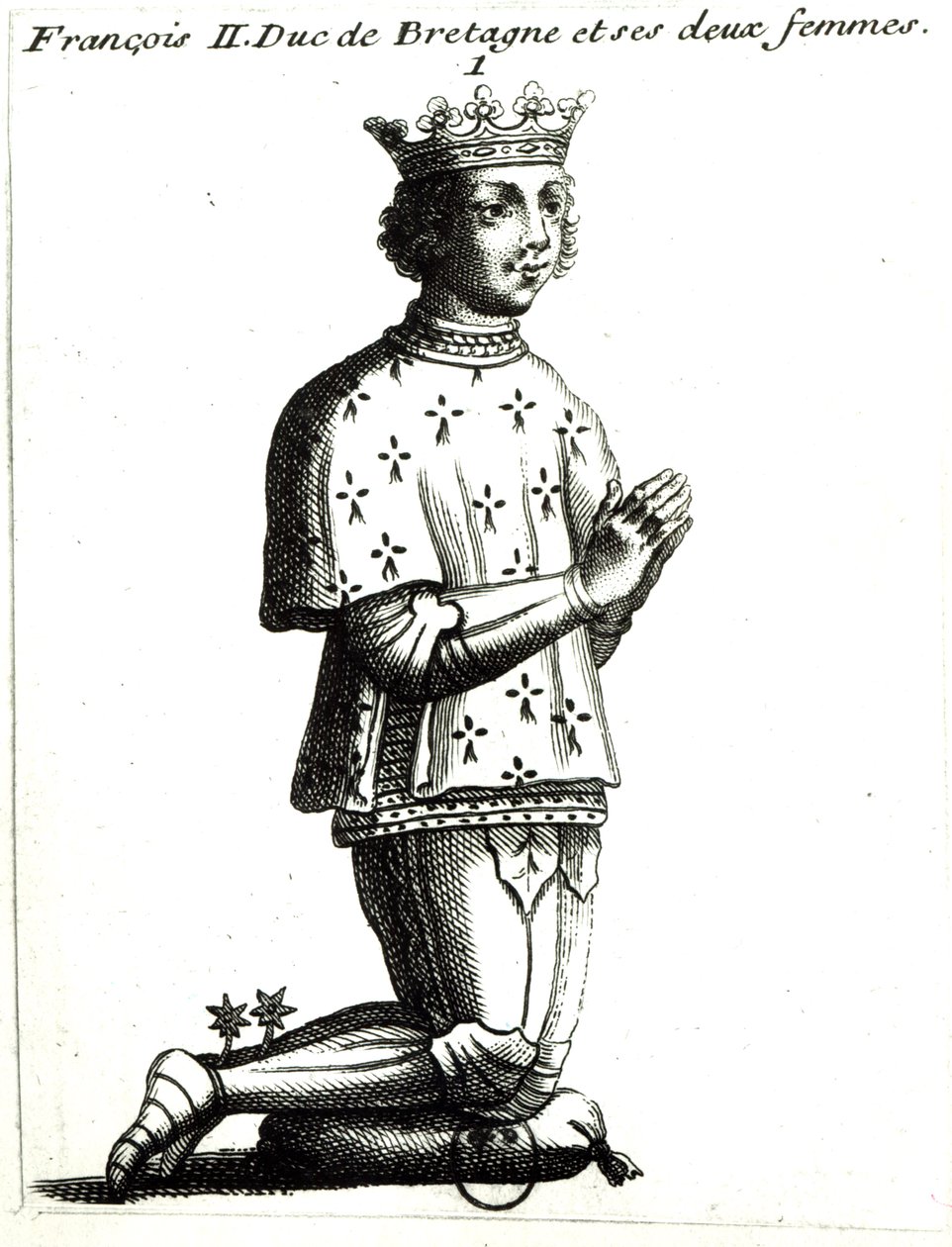 Francis II (1435-88) Brittany Dükü by French School