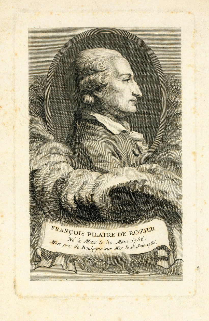 François Pilatre de Rozier, c.1785 by French School
