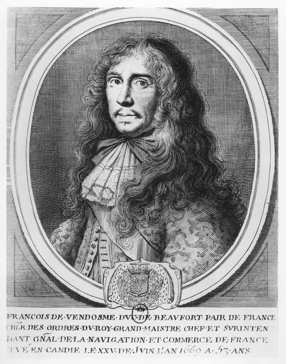 François de Bourbon, Beaufort Dükü (gravür) by French School