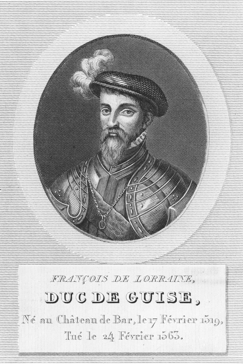 Francois de Lorraine, Guise Dükü (gravür) by French School