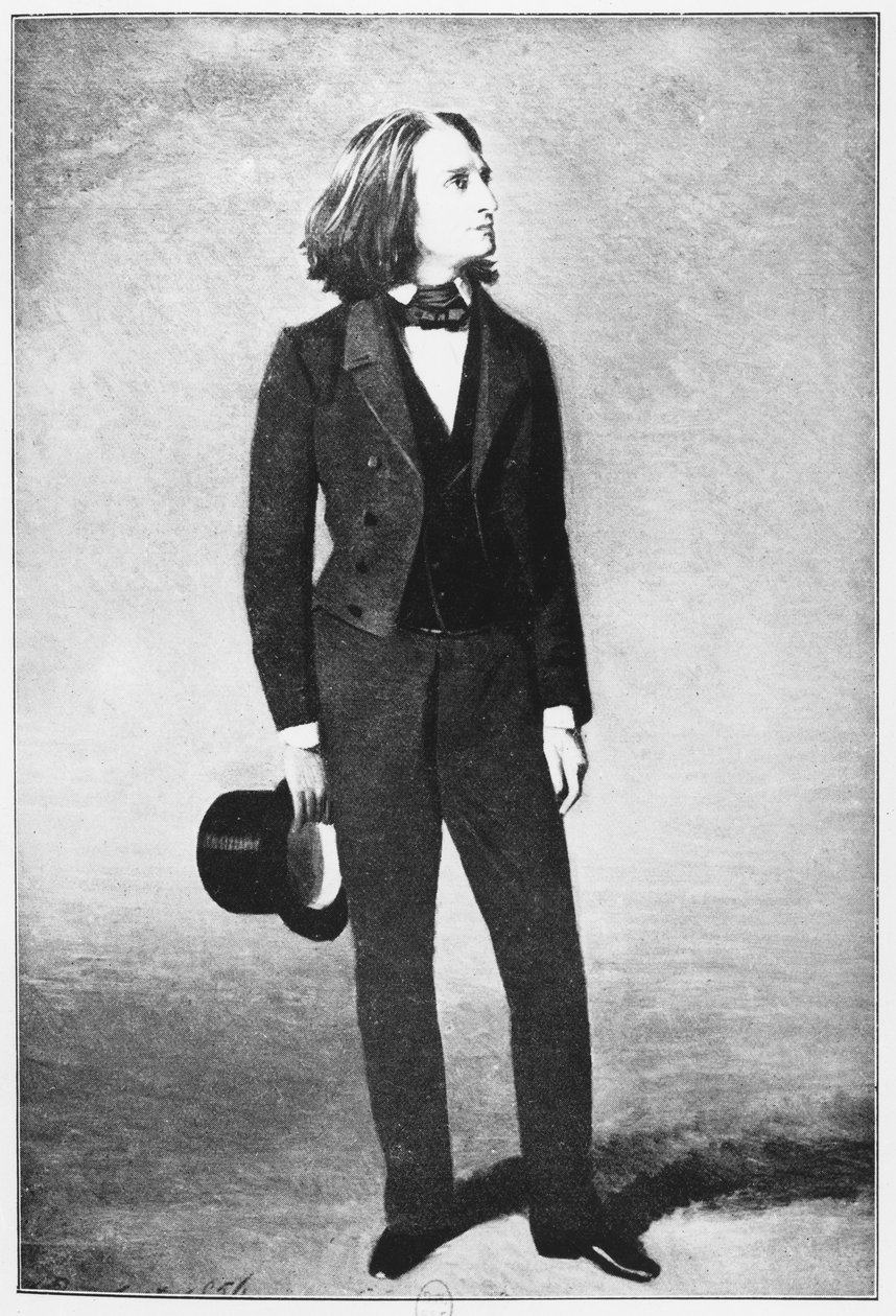 Franz Liszt (1811-86) 1856 by French School