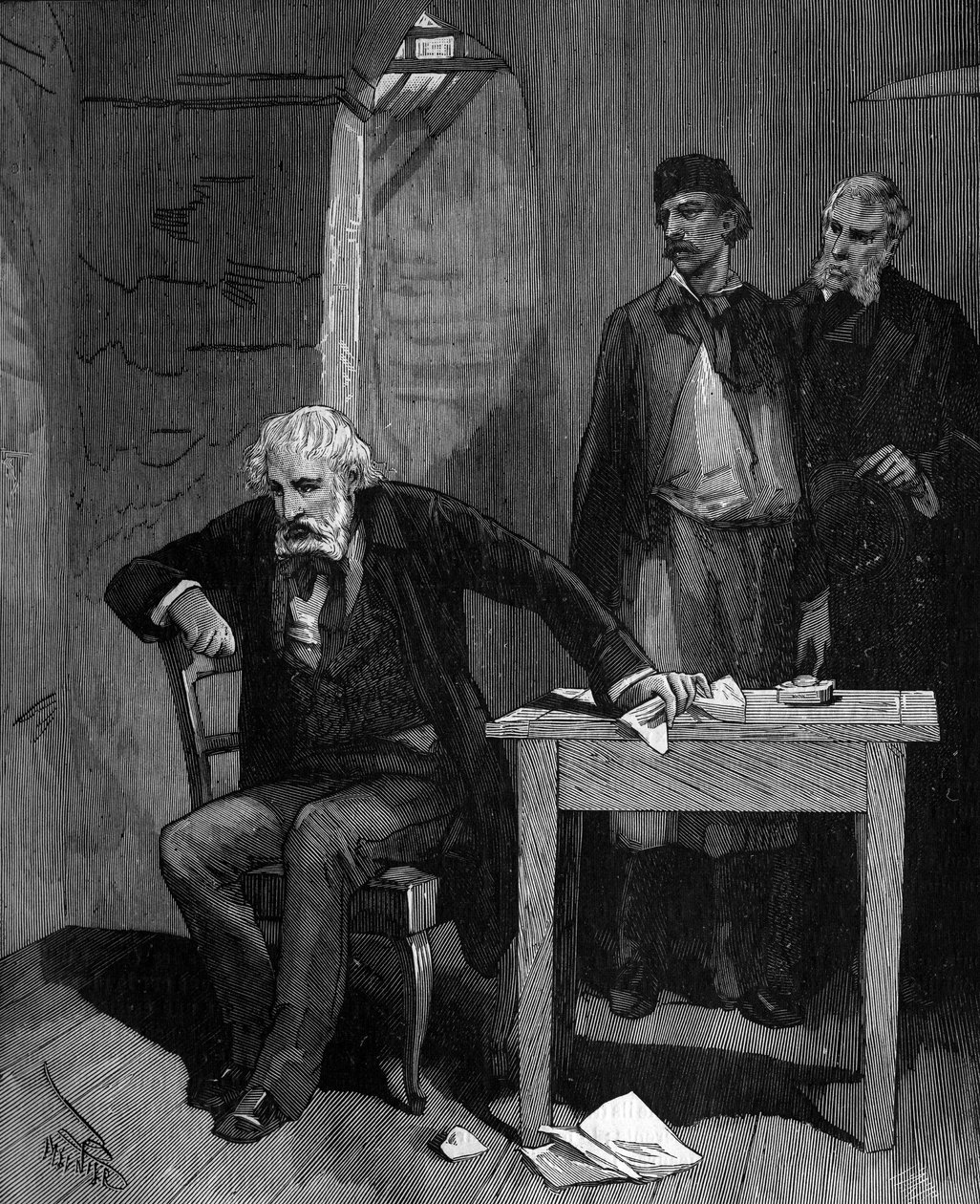 Frederic Sauvage (1786 - 1857), hayatının sonunda bir evde Fransız mucit. by French School