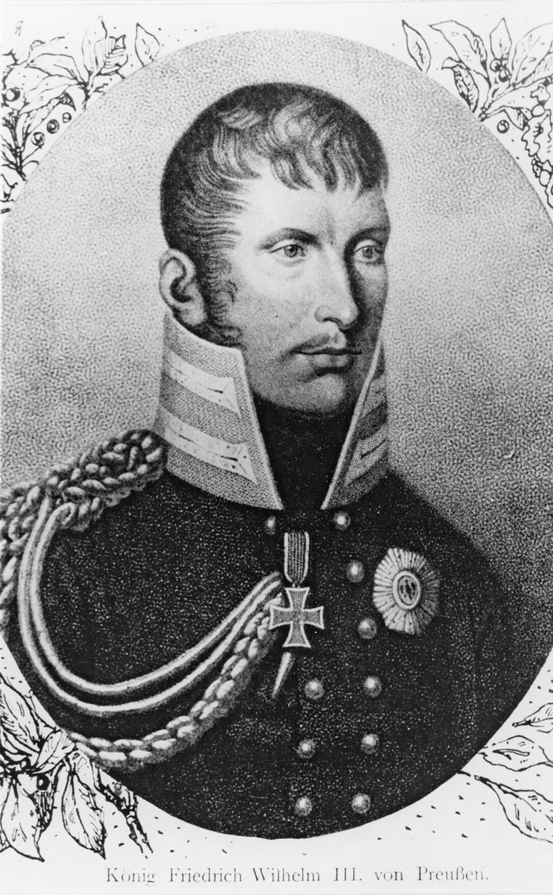 Frederick William III, Prusya Kralı (gravür) by French School