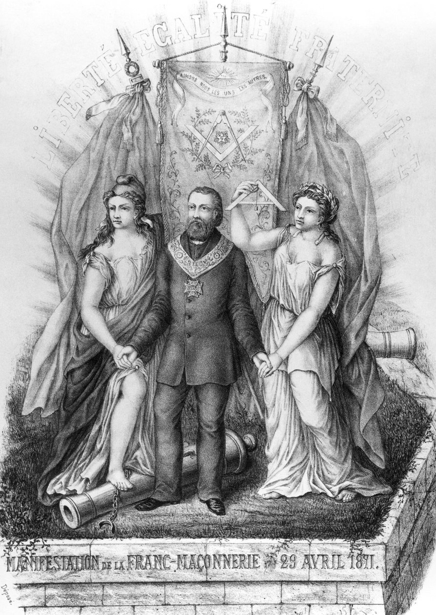 Masonluk ve Komün, 1871 by French School