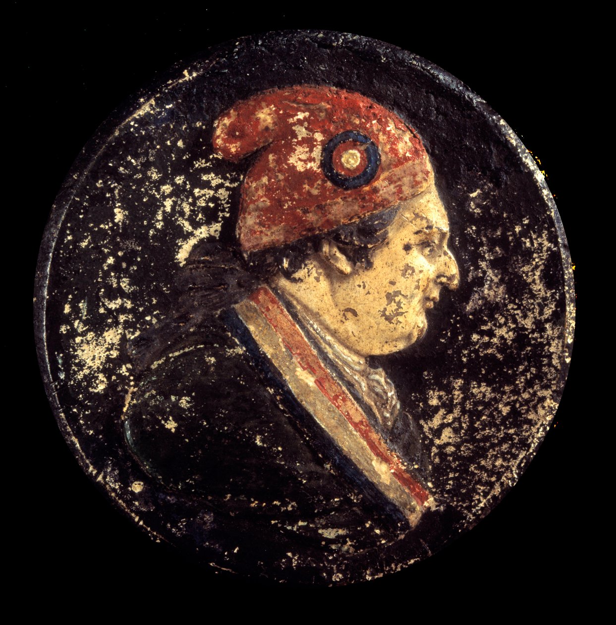 Fransız Devrimi: Louis XVI Frig şapkasının portresi. 18. yüzyıl. Paris, Musee Carnavalet by French School