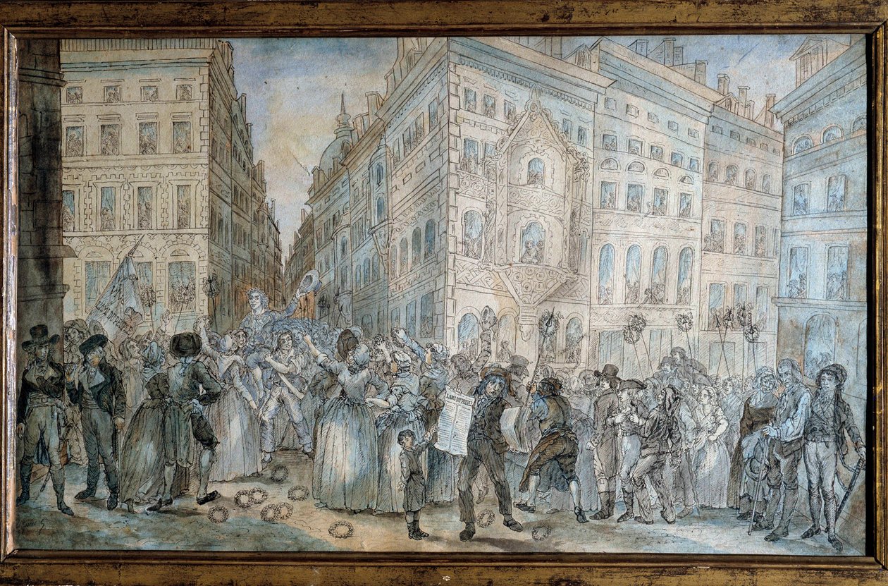 Fransız Devrimi: “”Paris sokak sahnesi: Paris