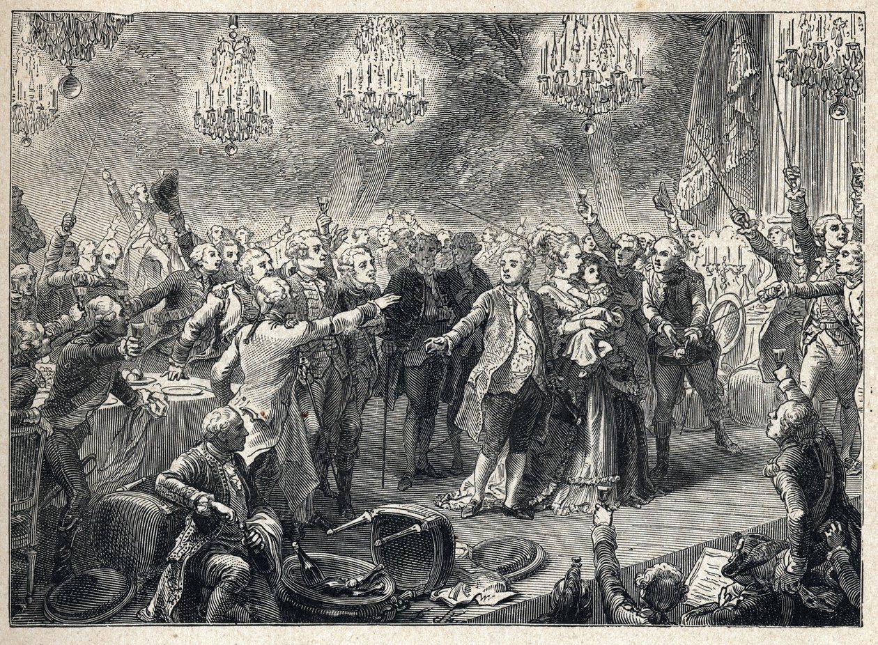 Fransız Devrimi: Kraliyet yanlıları, 1 Ekim 1789