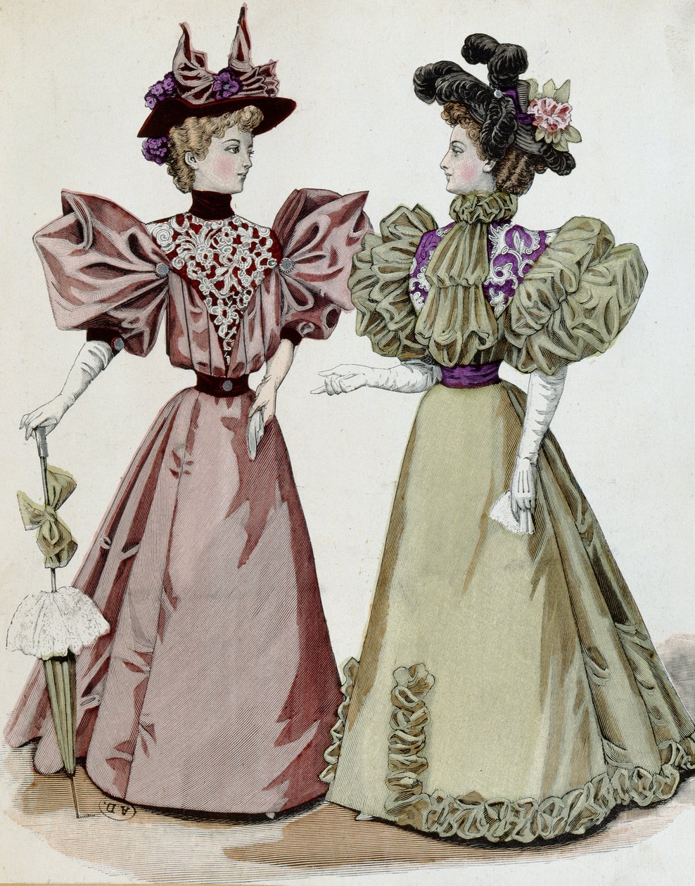 Fransız modası, 1895 by French School