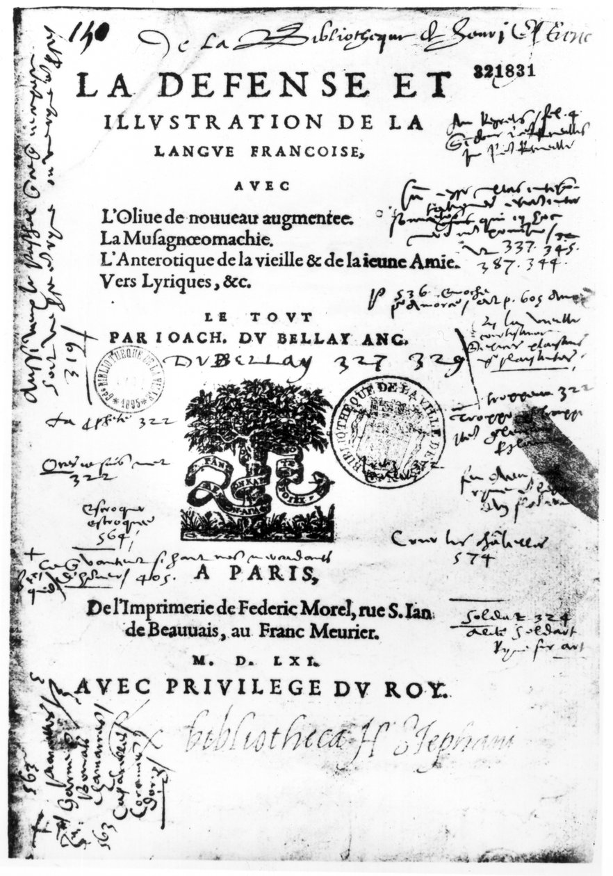 La Defense et Illustration de la Langue Francaise