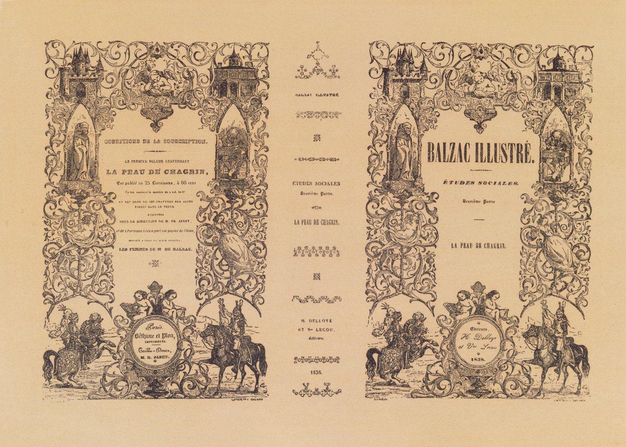 Delloye ve Lecou tarafından Honore de Balzac