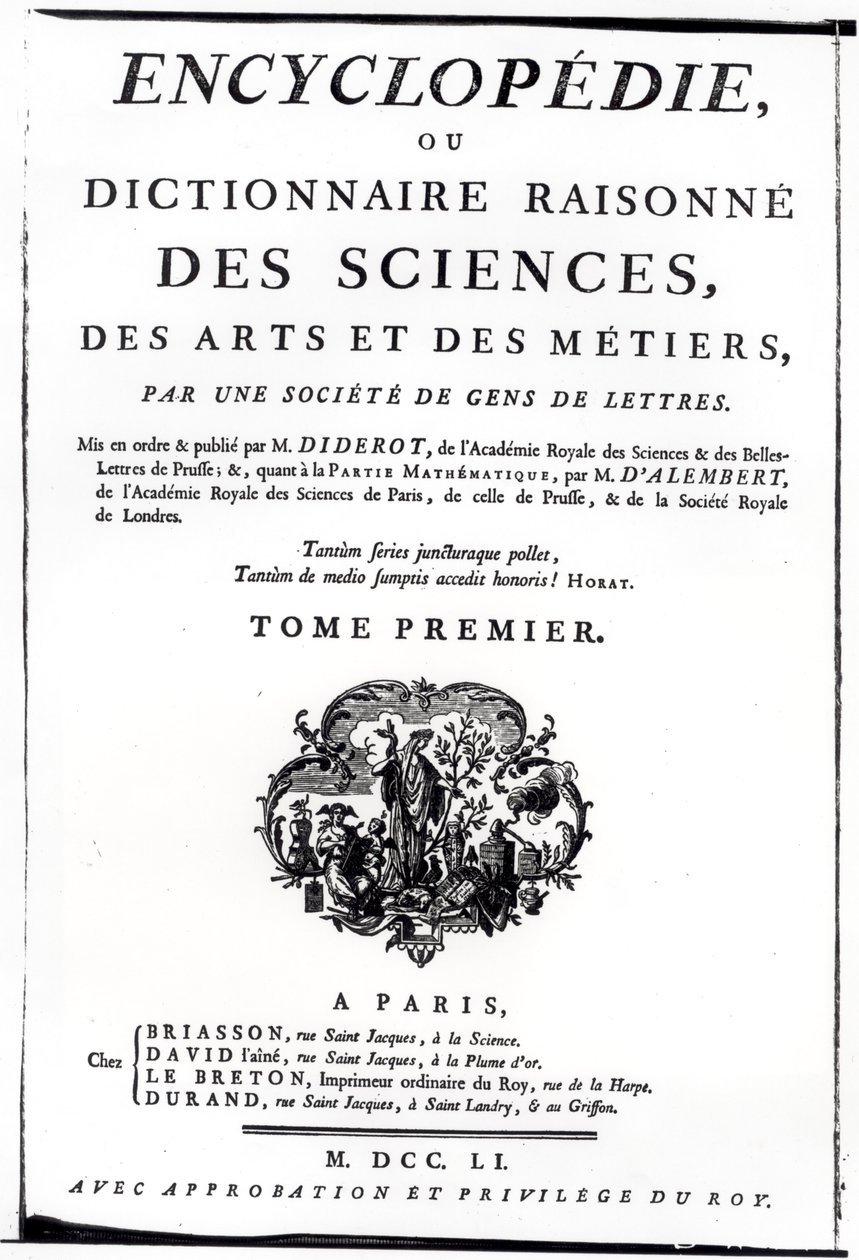 Denis Diderot (1713-84) tarafından Paris