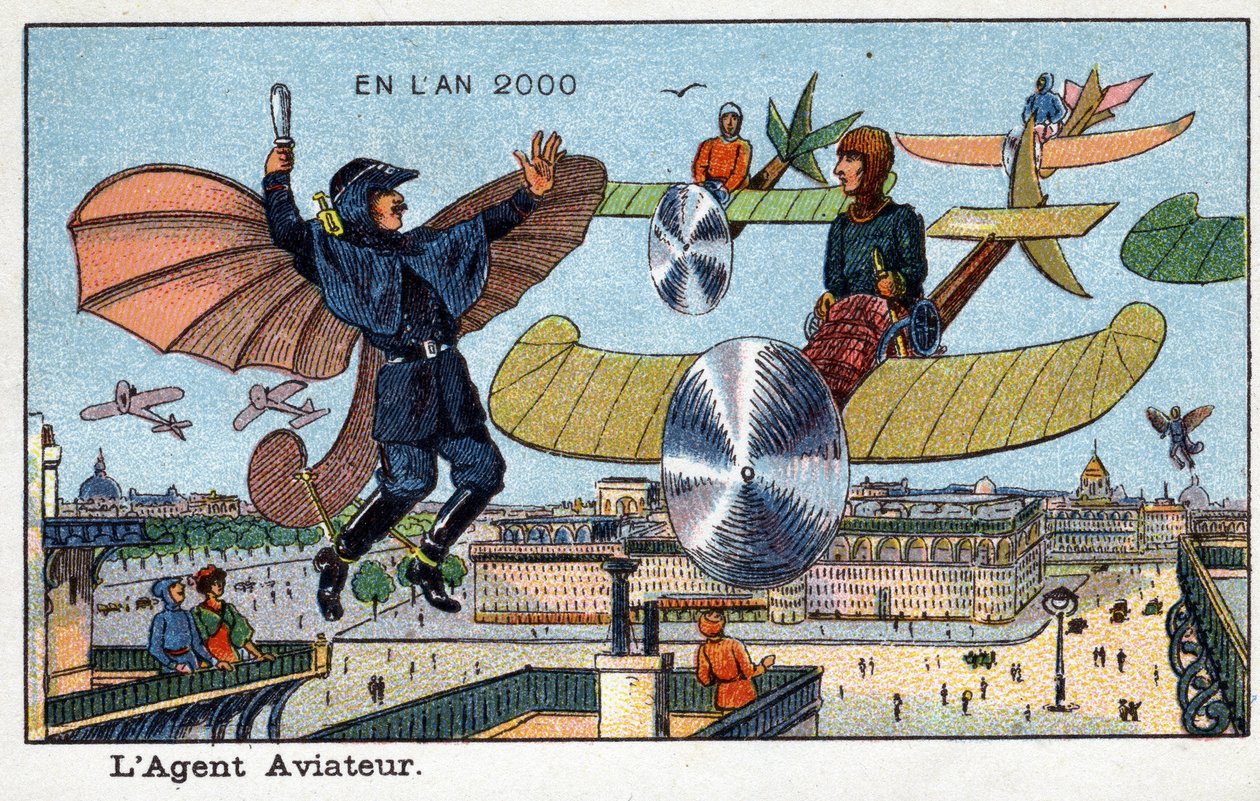 Futuredays: 2000 Yılının Ondokuzuncu Yüzyıl Vizyonu - “” 2000 Yılında” Serisi: The Aviator - Villemard