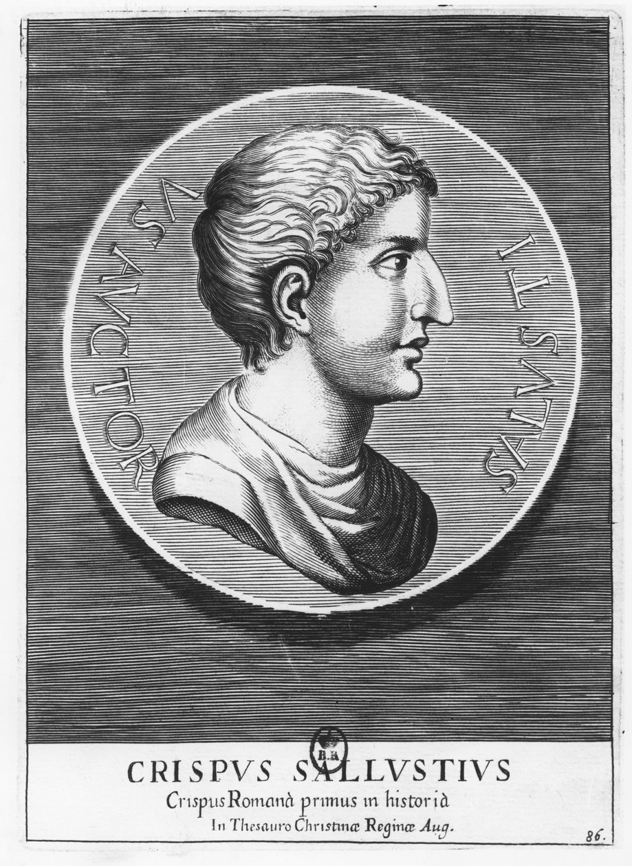 Gaius Sallustius Crispus, Sallust (gravür) by French School