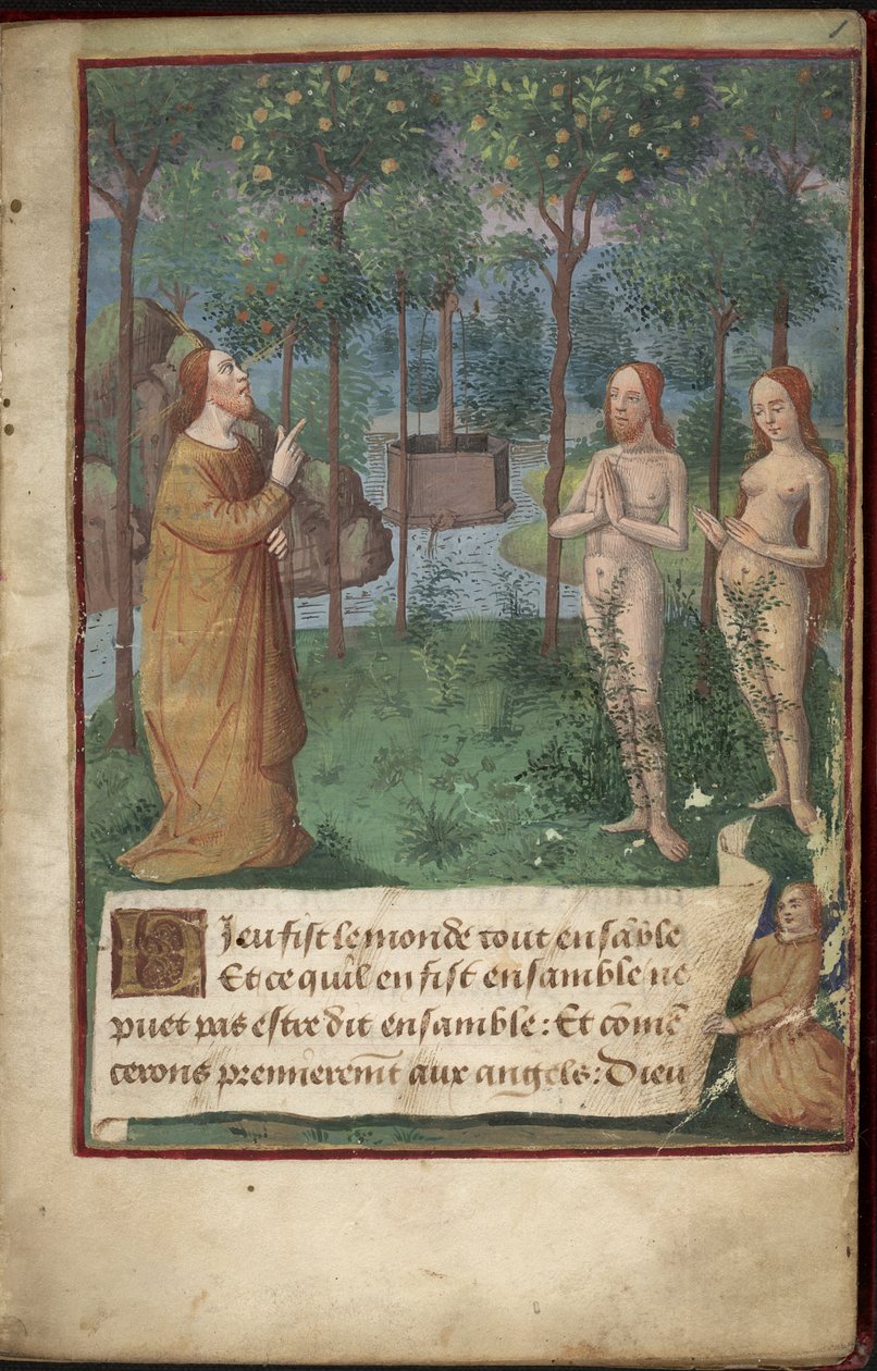 Cennet Bahçesi, Ek MS 26667, f.1r, Chronique Universelle by French School