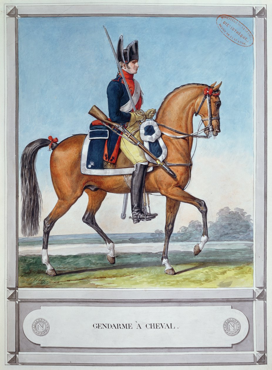 Ata binmiş jandarma, c. 1812 by French School