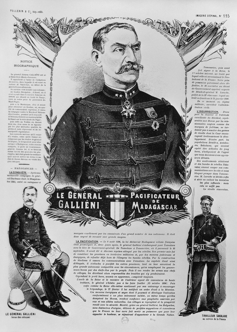 General Joseph Gallieni (1849-1916) 1898 by French School