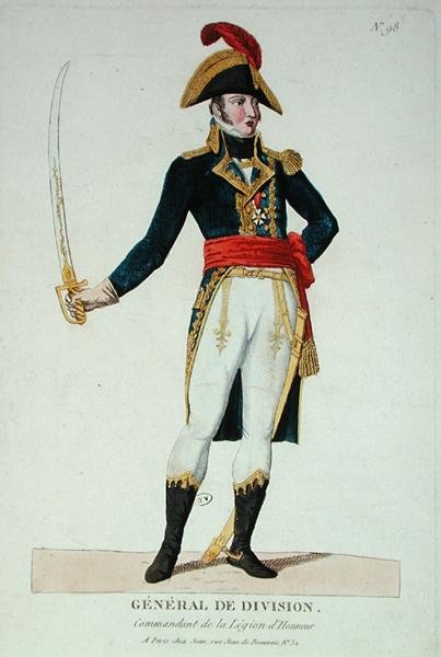 Tümen Generali, Legion of Honor Komutanı (renkli gravür) by French School