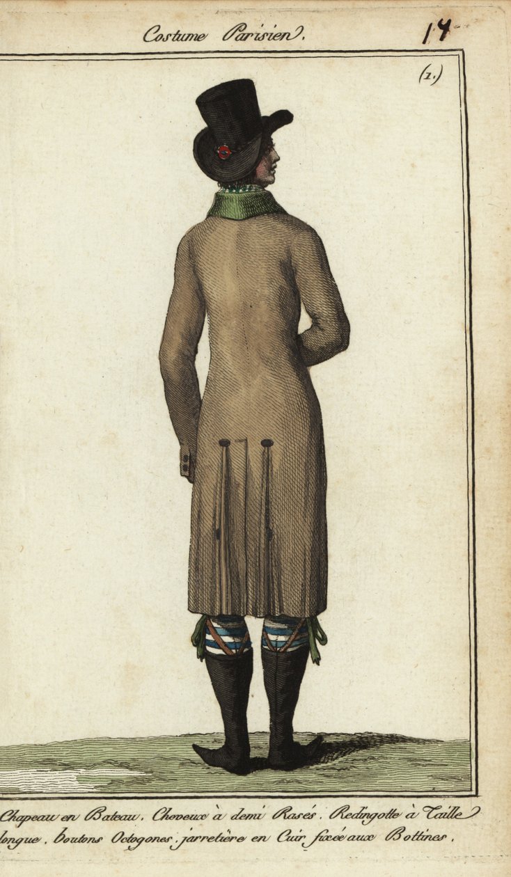 Uzun sürme ceketli beyefendi by French School