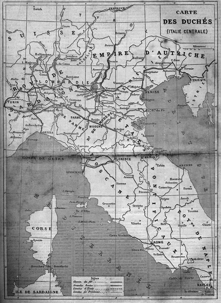 1860 yılında Orta İtalya Düşesi