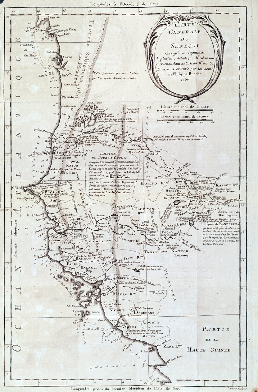 Philippe Buache (1700-1773) 1756 Paris, doğal tarih müzesi tarafından bir Atlas