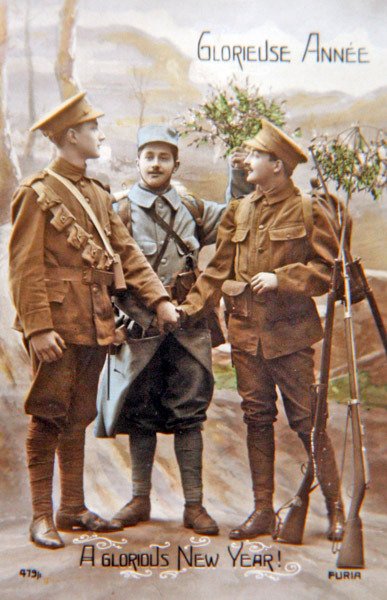 Muhteşem Yıl - stüdyo, Birinci Dünya Savaşı Fransız kartpostalını poz verdi by French School