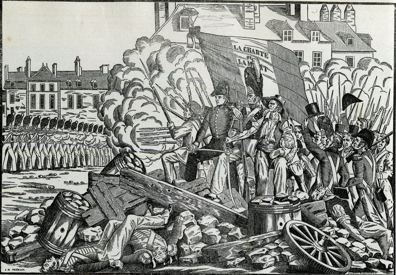 Paris Belediye Binası bölgesinde 1830 Temmuz