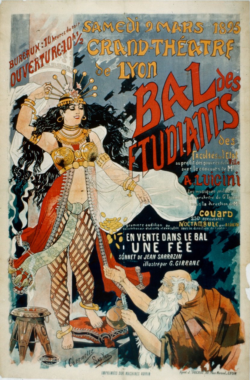 Grand Theatre de Lyon Posteri by French School