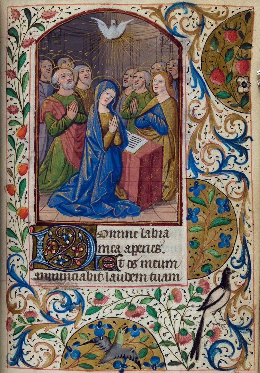 H/L-3-3 fol. 104r Pentekost, Saatler Kitabı