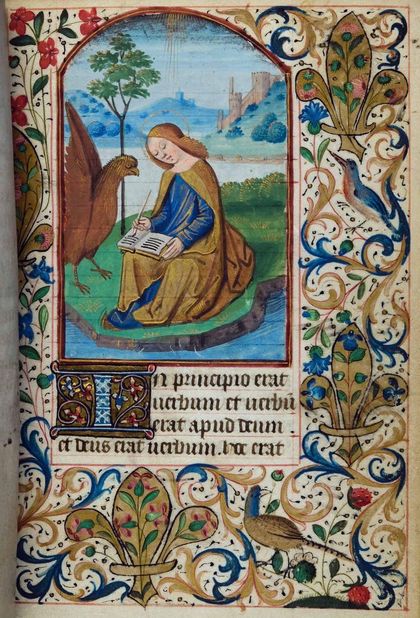 H/L-3-3 fol. 14r St John the Evangelist, Saatler Kitabı