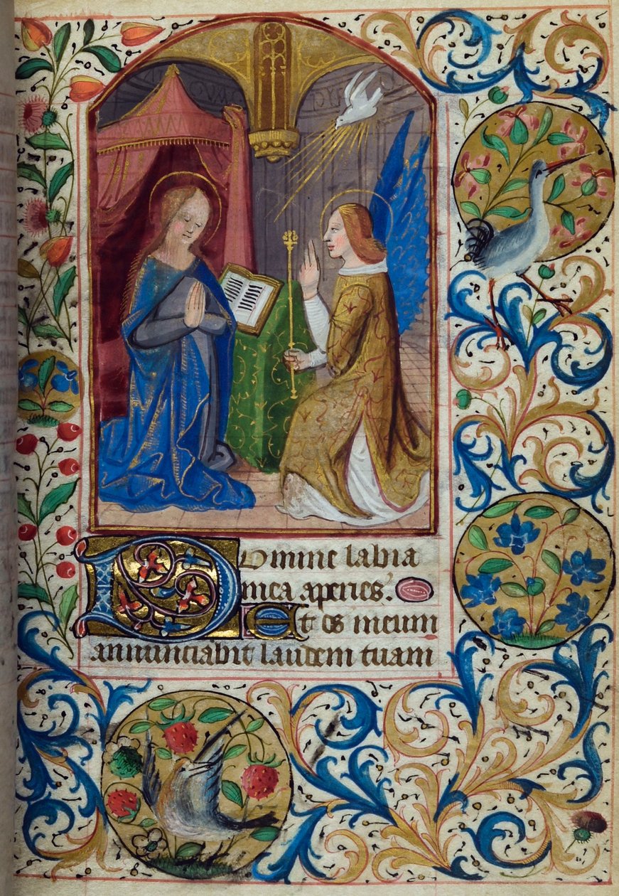 H/L-3-3 fol. 26r Müjde, Saatler Kitabından, Paris