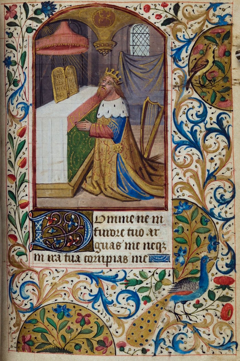 H/L-3-3 fol. 85r King David, Saatler Kitabı