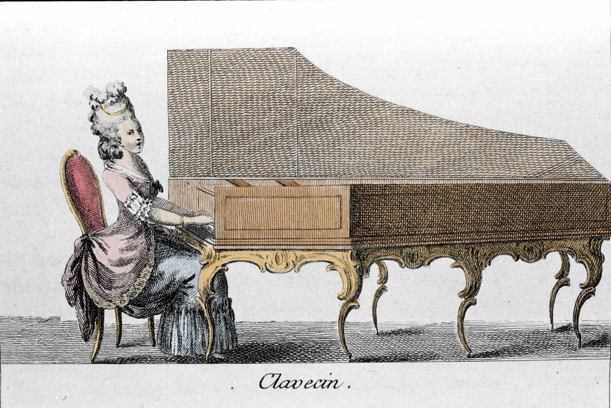 Klavsen çalan (Clavicembalo, cembalo). by French School