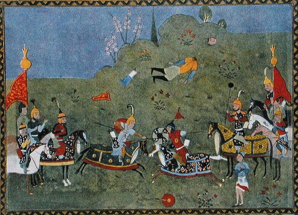 Kafalar Toplar gibi etrafta uçuşuyordu, 'Binbir Gece Masalları'ndan bir çizim by French School