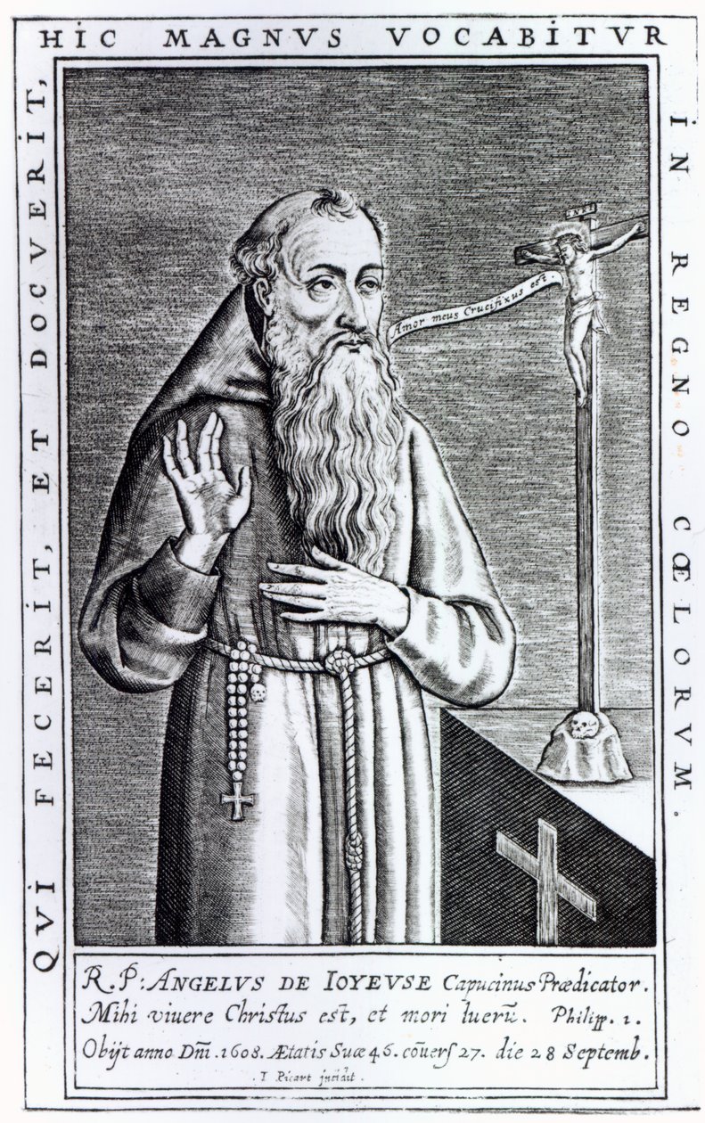 Peder Angelus olarak bilinen Henri, Duc de Joyeuse, by French School