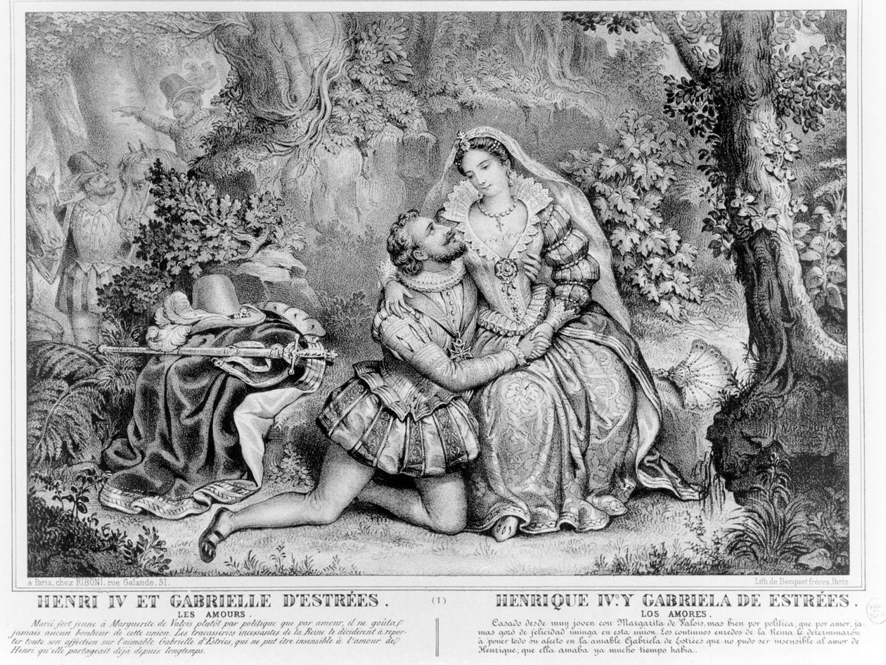 Henri IV (1553-1610), Fransa Kralı ve Gabrielle dEstrees (1573-99) by French School
