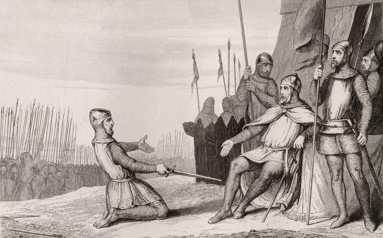 Henri I (1008-60) pardons his brother Robert-Le-Vieux, from 