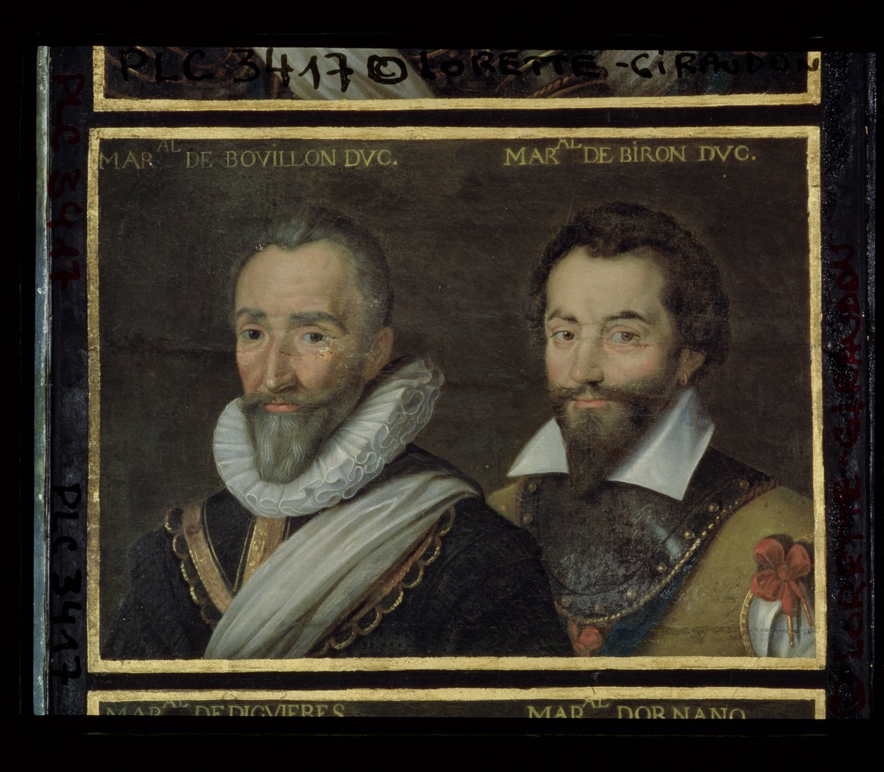 Henri de la Tour dAuvergne (1555-1623) Bouillon Dükü ve Charles de Gontaut (1562-1602) Biron Dükü, 1617-38 by French School
