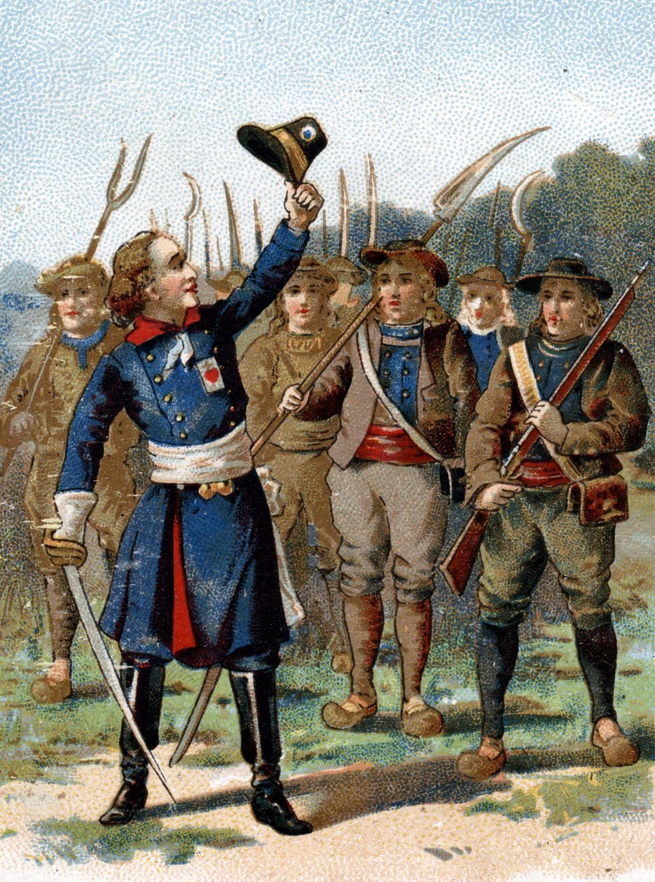 Henri du Vergier, La Rochejaquelein (veya Verger de La Rochejacquelein) kontu (1772-1794), şef satıldı. Göğsünde bir işaret var. by French School
