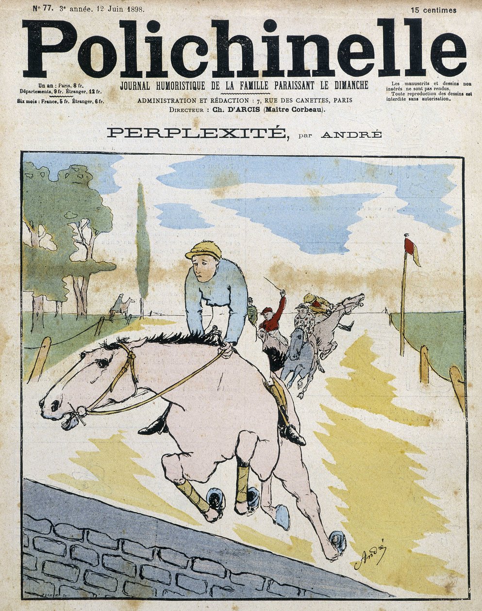 At yarışı - “” Polichinelle”de” by French School