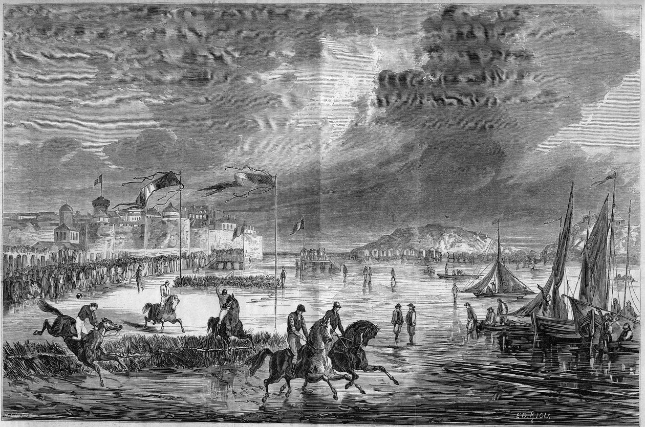 Binicilik: Saint Malo (Saint-Malo), Ille ve Vilaine sahilinde Batı