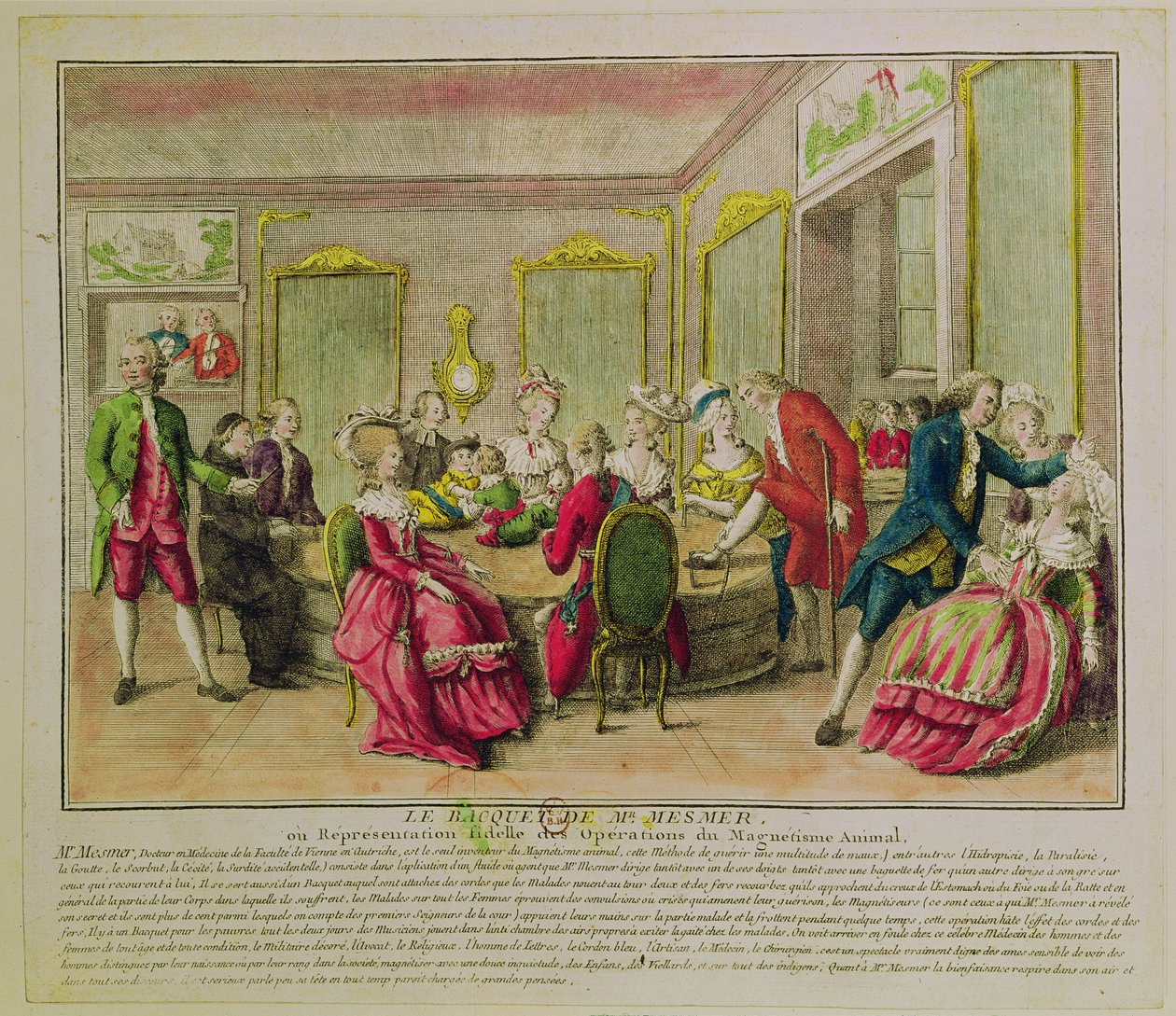 Hypnotism Session with Franz Anton Mesmer (1734-1815) 1784  by French School