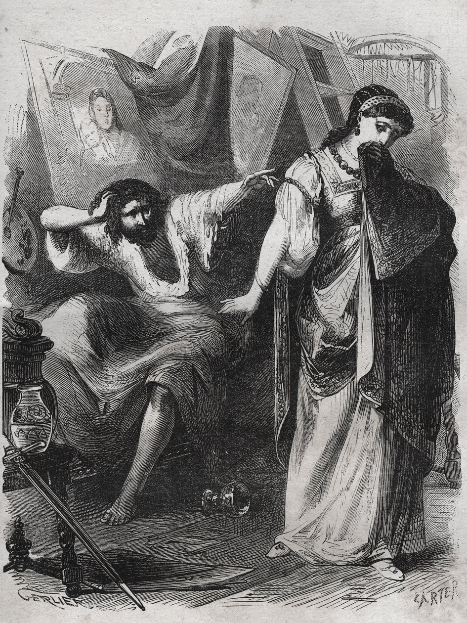 Yalvarırım Lucrezia, beni hemen terk etme. Ressam Andrea d