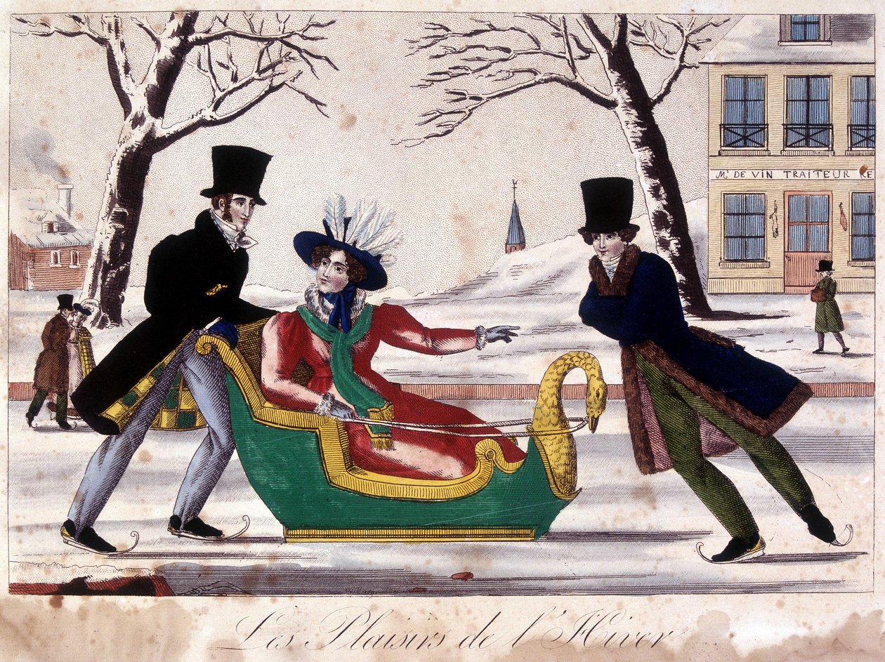 Buz pateni - Epinal görüntüsü by French School