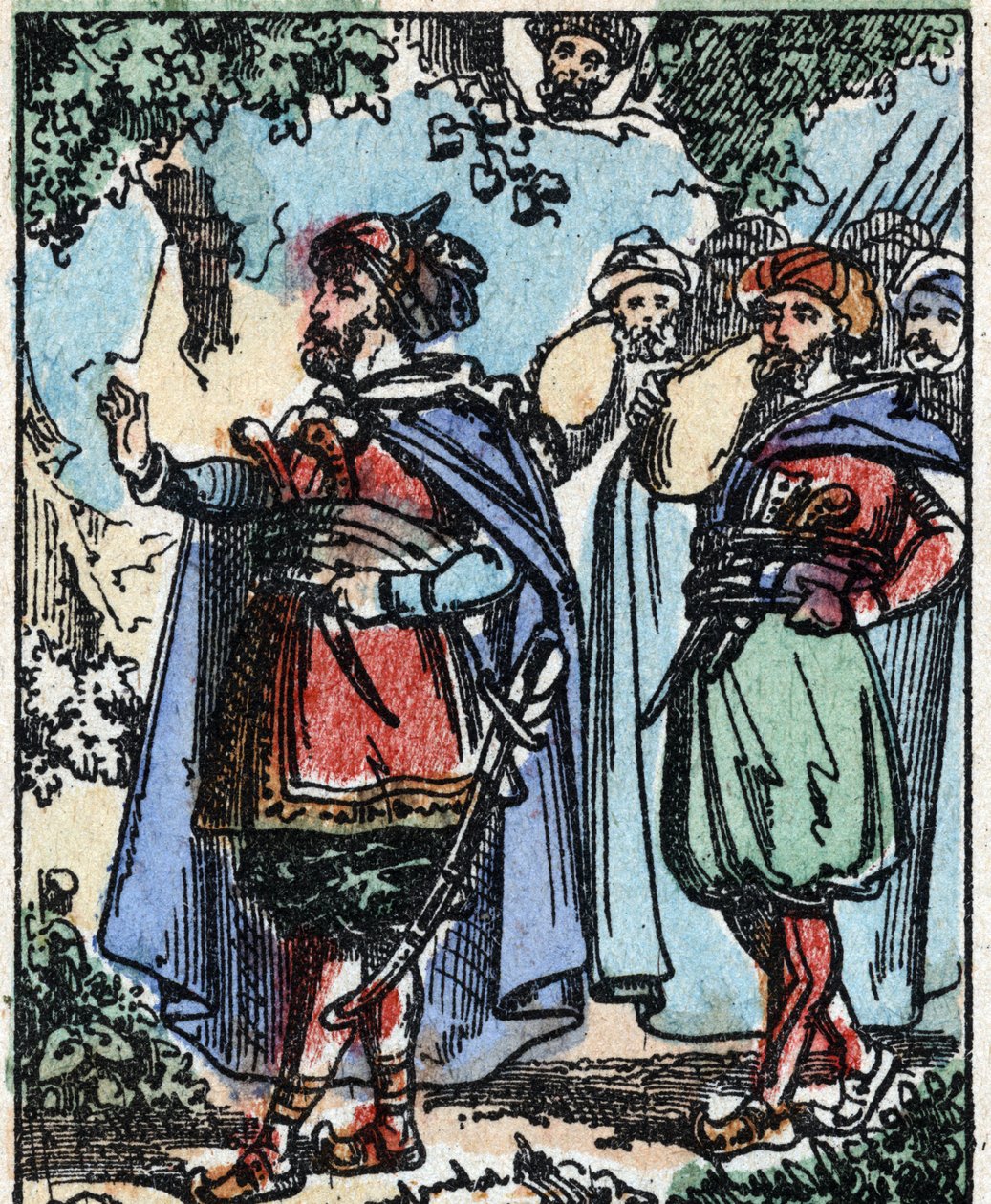 Binbir Gece Masalları için İllüstrasyon. Ali-Baba (Ali Baba).Imaging Pellerin