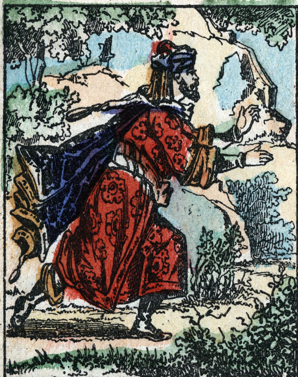 Binbir Gece Masalları için İllüstrasyon. Ali Baba (Ali Baba). Imaging Pellerin