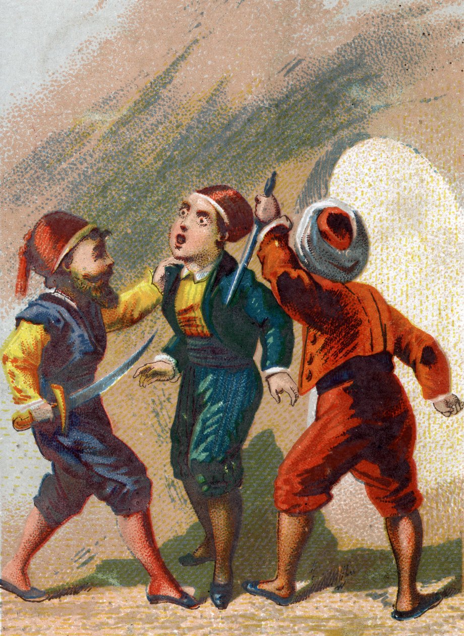 Binbir Gece Masalları için İllüstrasyon. Ali Baba