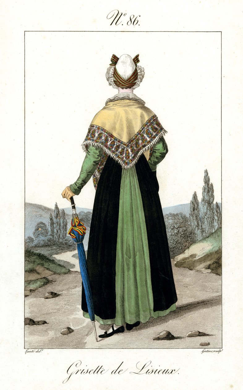 Resim numarası 86, Grisette of Lisieux (renkli gravür) by French School